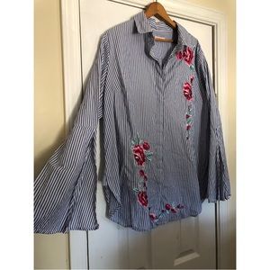 Embroidered Floral Blouse